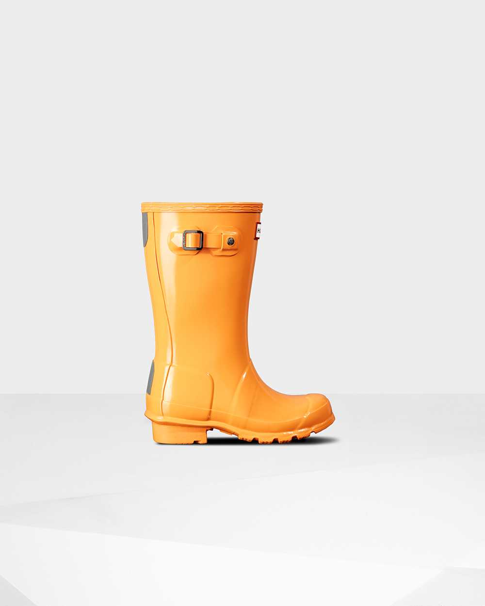 Hunter Original Big Gloss Kids Rain Boots NZ-28306W Orange